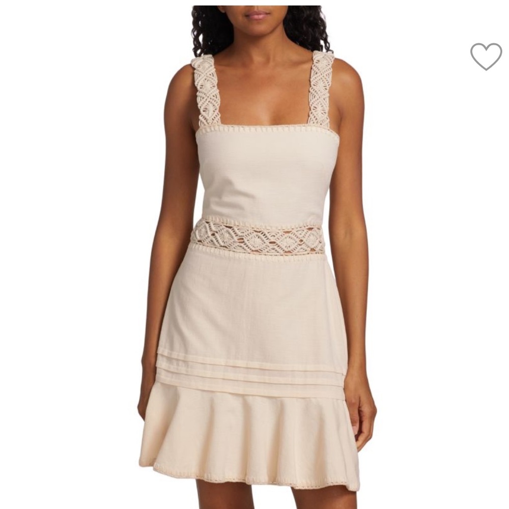 Jonathan Simkhai Flora Macramé-Embellished Minidress